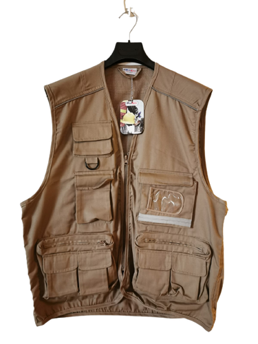Gilet BluCity Multitasche da uomo con zip